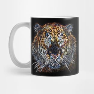 Tiger Head Electric Silhouette 02 Mug